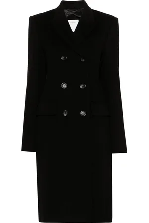 Sportmax Double-breasted wool coat