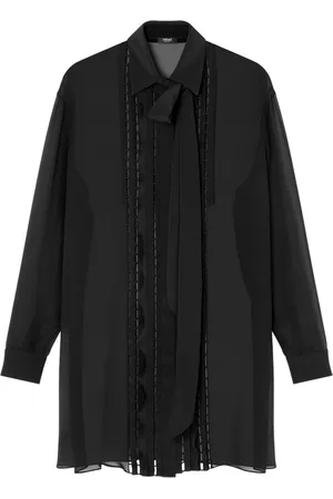 VERSACE Lavalli�re silk shirt