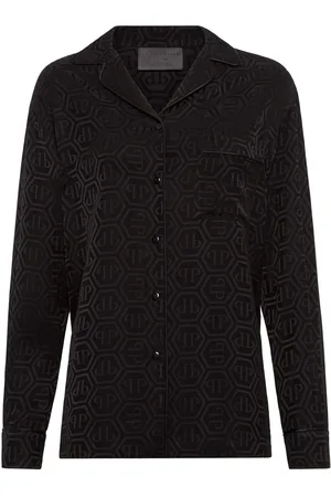 Philipp Plein Monogram-pattern long-sleeve shirt