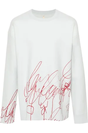 OAMC Scribble-print fleece sweater