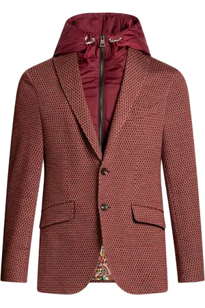 Etro Detachable-hood single-breasted blazer