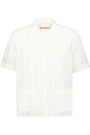 Baziszt Nessma openwork cotton shirt