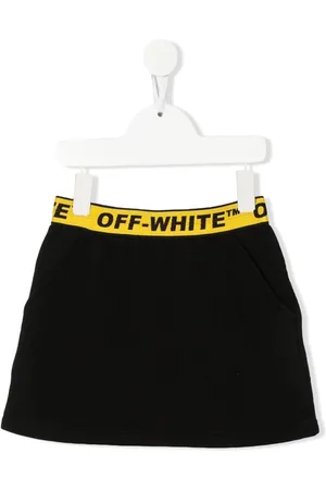 OFF-WHITE Logo-waistband cotton skirt