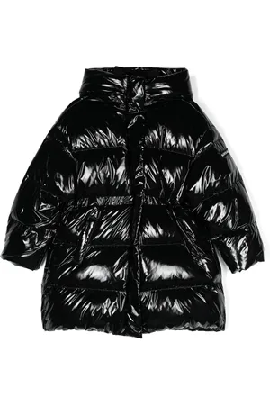 MONNALISA Patent padded coat