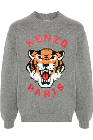 Kenzo Lucy Tiger-intarsia jumper