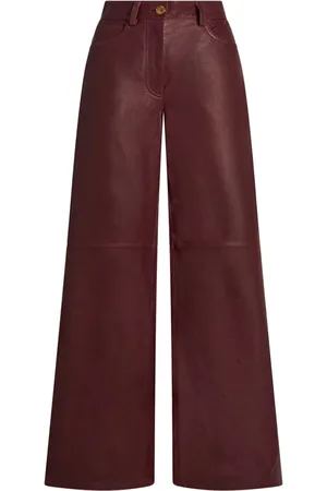 Etro Wide-leg leather trousers