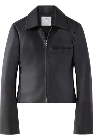Courrèges Zip-fastening leather jacket