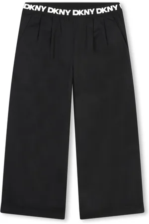 DKNY Logo-waistband wide-leg ceremony trousers