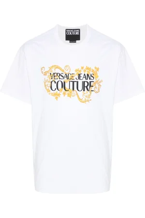 VERSACE Logo-print cotton T-shirt