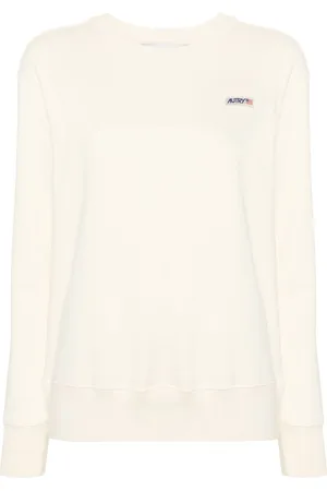 Autry Logo-patch cotton sweatshirt