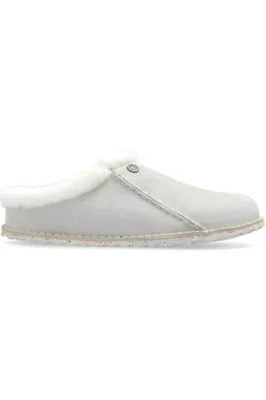 Birkenstock Suede shearling slippers