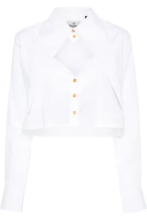 Vivienne Westwood Cut-off Heart cropped shirt