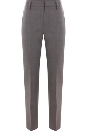 Brunello Cucinelli Mélange-effect tailored trousers