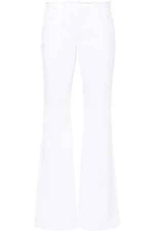 Givenchy Raw-cut detail low-rise flared jeans