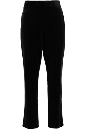 LOUIS VUITTON 1990-2000s tapered velvet trousers