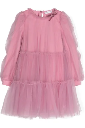 MONNALISA Tiered tulle minidress