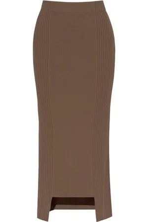 By Malene Birger Merine ribbed midi skirt