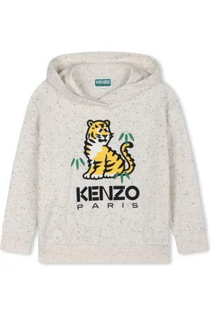 Kenzo Tiger-embroidered terry-cloth hoodie