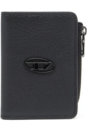 Diesel Logo plaque leather wallet