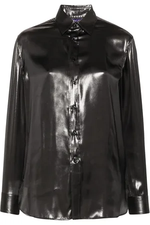 Ralph Lauren Adrien lamé-effect shirt