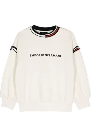 Emporio Armani Logo-embroidered cotton sweatshirt