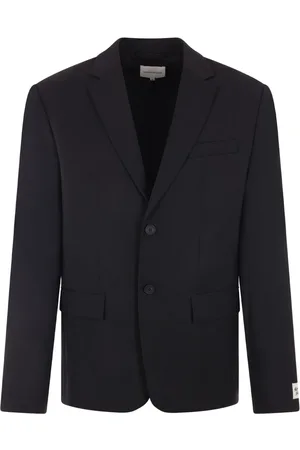 Maison Kitsuné Logo-patch wool blazer