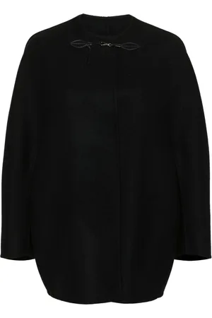 ERMANNO SCERVINO Press-stud virgin wool cape