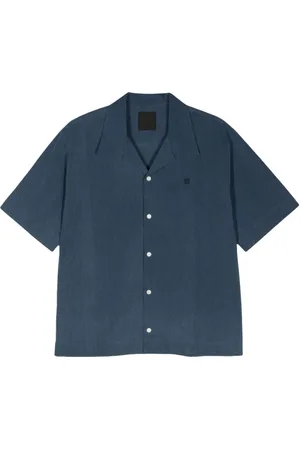 Givenchy 4G-embroidered chambray shirt