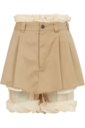 Maison Margiela Frayed-hem layered shorts