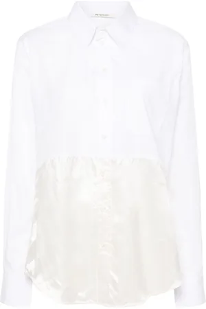 Peter Do Logo-print panelled shirt