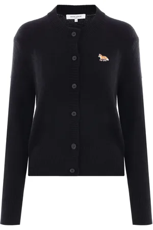 Maison Kitsuné Baby Fox-appliqué wool cardigan