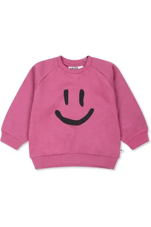 Molo Smiley-face organic cotton sweatshirt