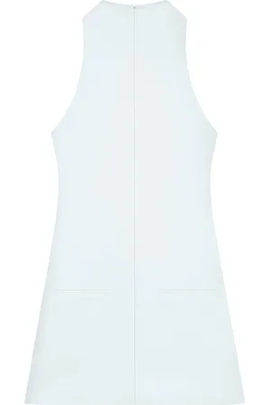 Courrèges Sleeveless twill A-line dress