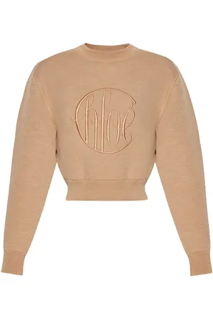 Chloé Embroidered-logo wool jumper