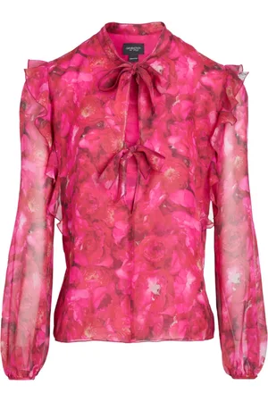 Giambattista Valli Floral-print silk-georgette blouse