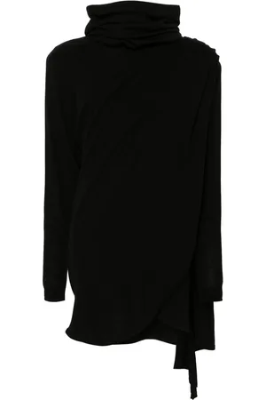 Saint Laurent Hooded wool dress
