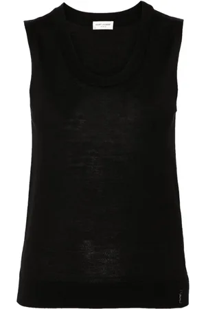 Saint Laurent Cassandre wool tank top