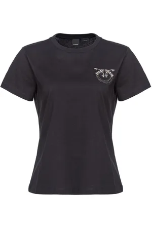 Pinko Love Birds-embellished cotton T-shirt