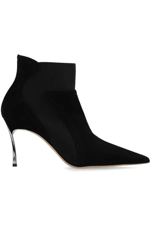 Casadei Pointed-toe suede ankle boots