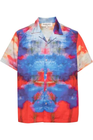 Fiorucci Flower Blur organic cotton shirt