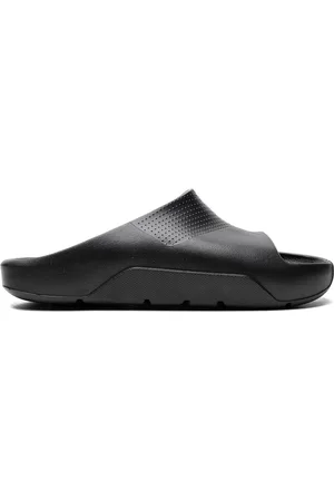Jordan Post logo-embossed slides