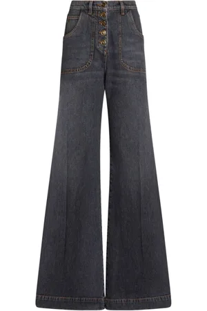Etro Wide-leg flared jeans