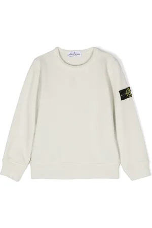 Stone Island Compass badge organic cotton sweatshirt