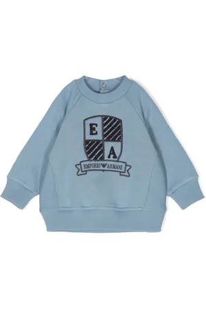 Emporio Armani Logo-embroidered jersey sweatshirt
