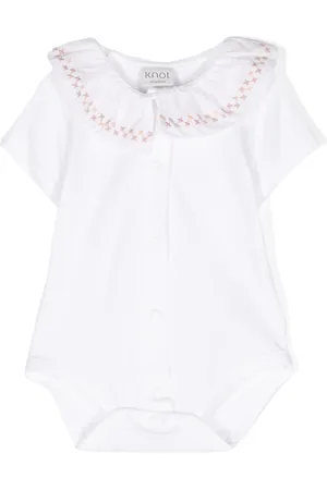 KNOT Saudade ruffle-collar bodysuit