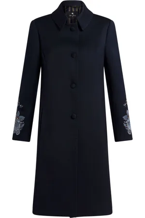 Etro Embroidered gabardine coat
