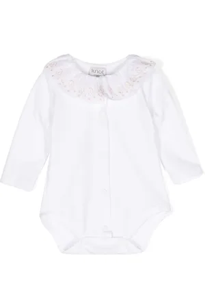 KNOT Flora ruffle-collar bodysuit