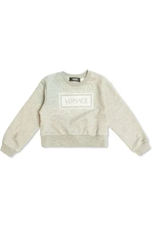 VERSACE Logo-appliqué sweatshirt