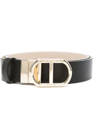 Twin-Set Logo-buckle reversible belt