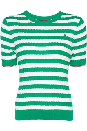 Tommy Hilfiger Striped cable-knit T-shirt